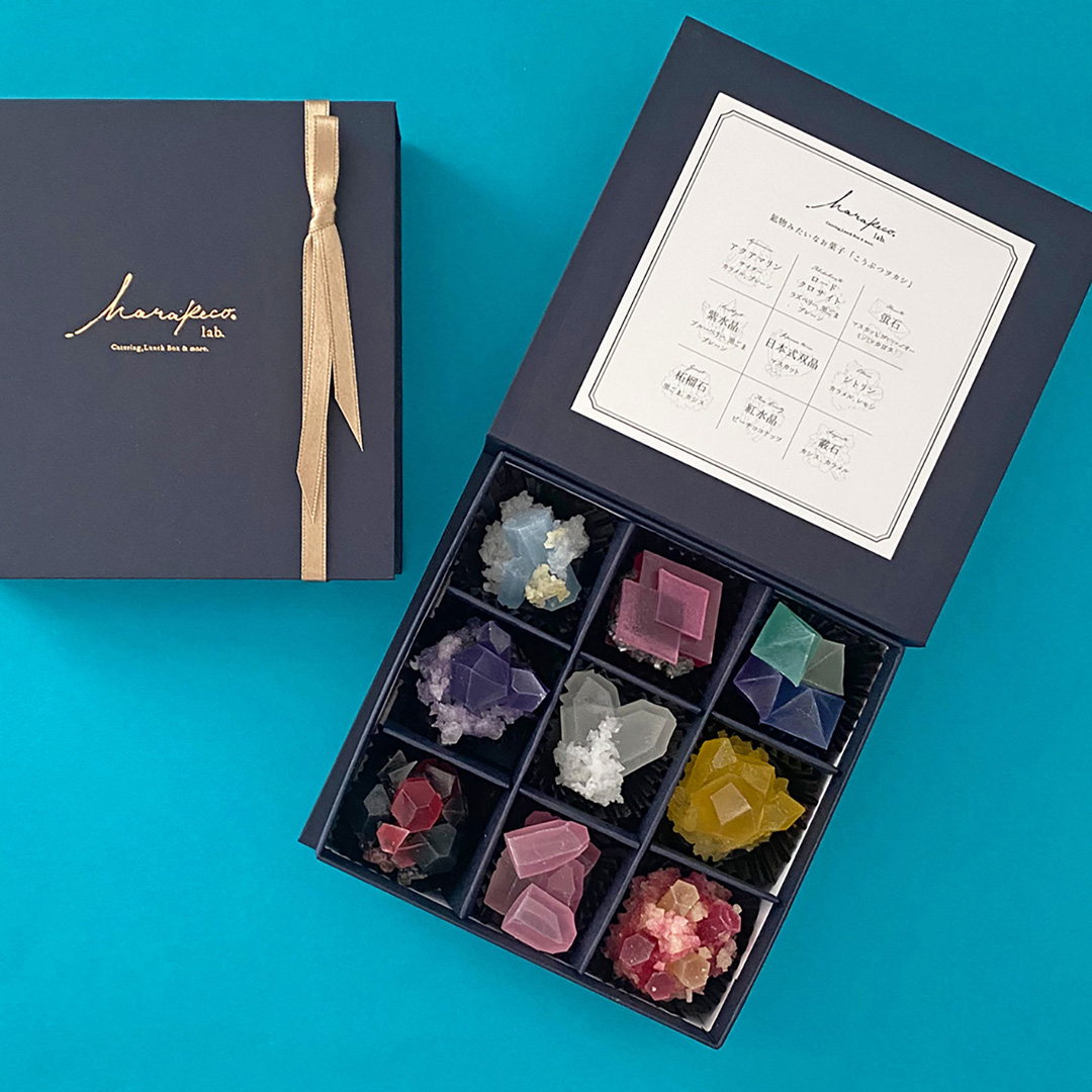 こうぶつヲカシ（琥珀糖）3種セット（こうぶつのカケラ100g、九州のこうぶつヲカシ100g、より鉱物なこうぶつヲカシ110g）福岡市