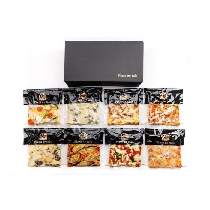 【定期便全4回】福岡市内で作ったローマの四角いピッツァ詰合せ レギュラーサイズ8種類 各1枚×4回 福岡市内製造 | 食品 加工食品