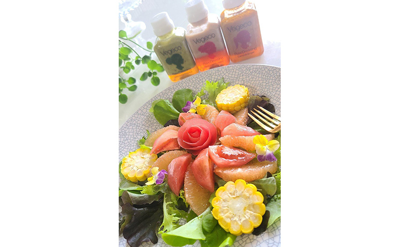 ãã¬ãã·ã³ã° ãå®æäŸ¿2åãVegeco飲ã¿ãããªãçãã¬ãã·ã³ã°(èµ€çãããšèè 180mlÃ3æ¬) 2ã¶æ çŠå²¡åžå
補é