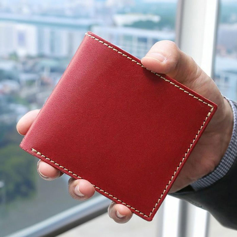 2つ折り財布【福岡市内製造】＜レッド＞