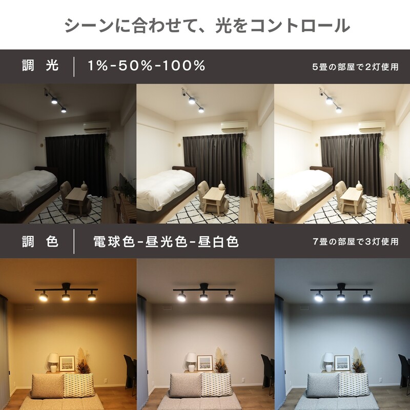 エジソンスマート ミニシーリングライト for ダクトレール 福岡市【ブラック】