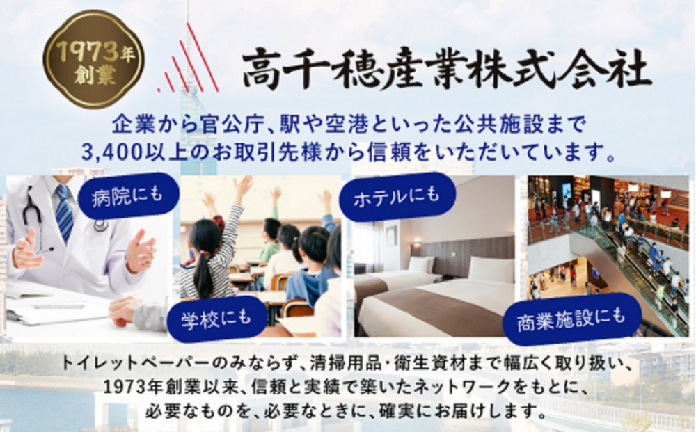 トイレットペーパー 水玉 55ｍ×60個【福岡市】