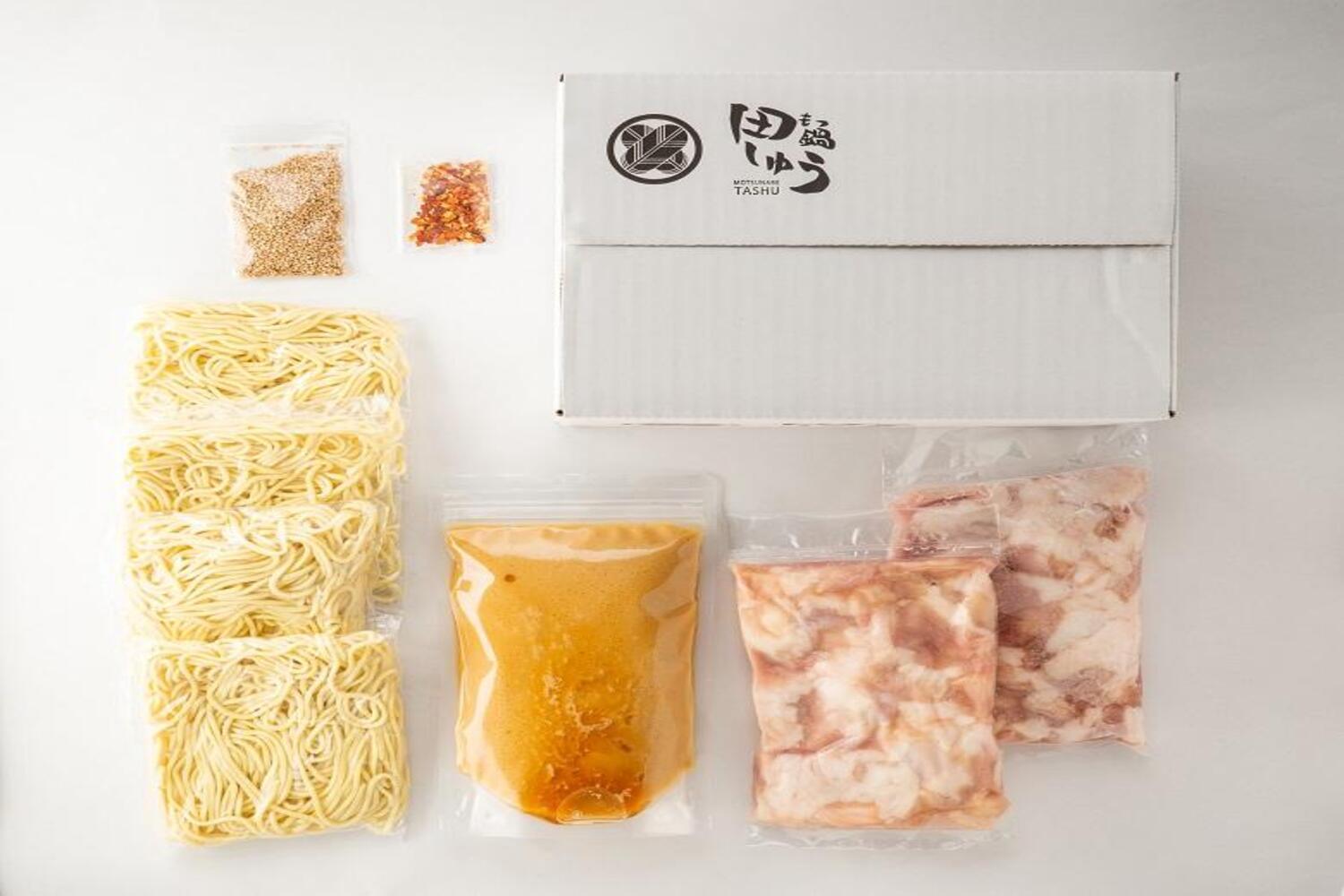 【定期便全6回】博多もつ鍋専門店　もつ鍋田しゅうのもつ鍋セット味噌味　４人前