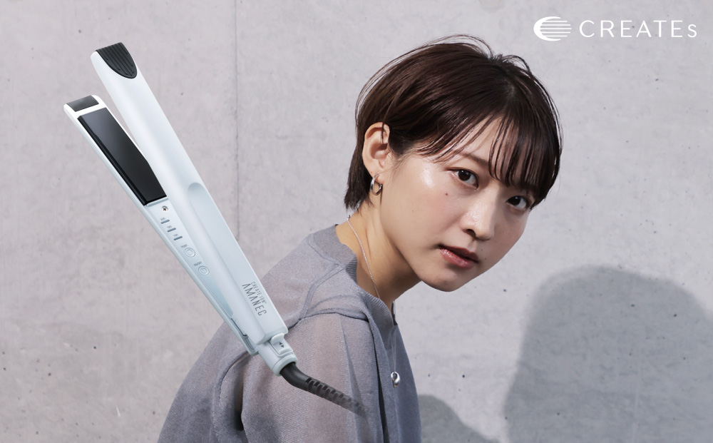 クレイツ ミニストレートアイロン アマネク RCS-D01W  【 美容家電 ストレート おすすめ 家電 】