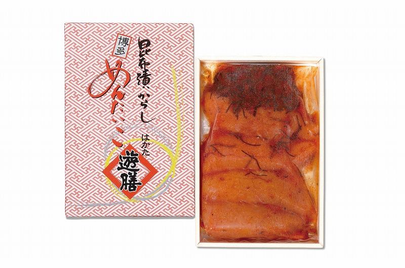 【博多 老舗料理屋仕立て】はかた遊膳　昆布漬け辛子明太子　320g（4～5本）