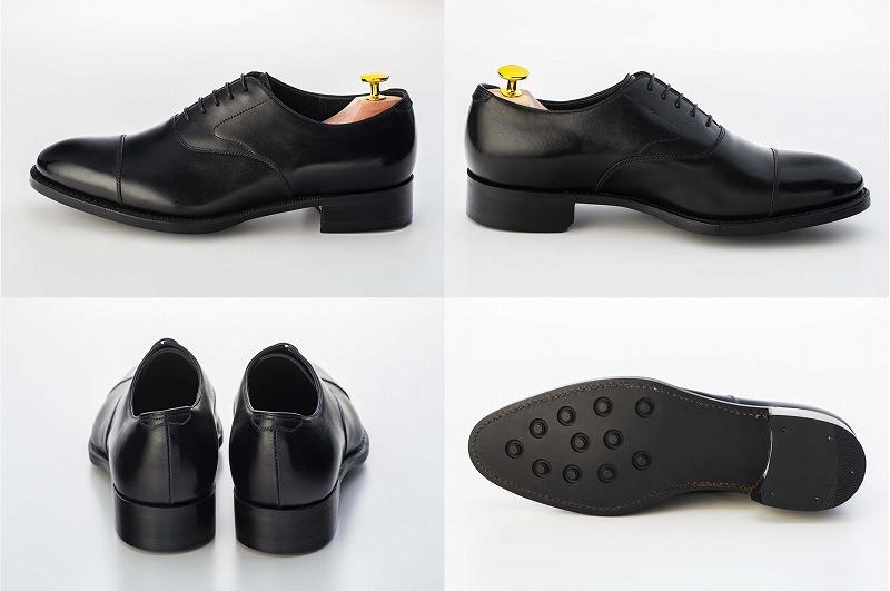 革靴 キャップトゥオックスフォード（ハンドソーン・ウェルテッド製法／博多製造）サイズ：24.5ｃｍ
