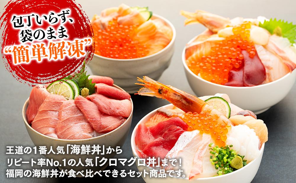 福岡市グルメ糸島海鮮堂の海鮮丼食べ比べ 4食セット