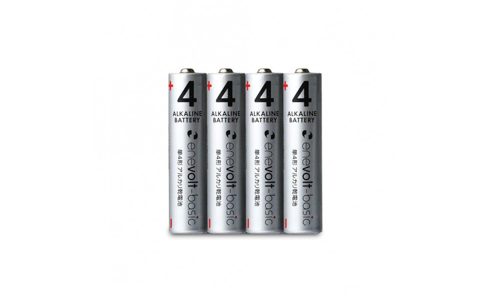 【enevolt】 エネボルト Basic アルカリ乾電池 単4形 24本セット 【2年間保証】 SET-EVA424