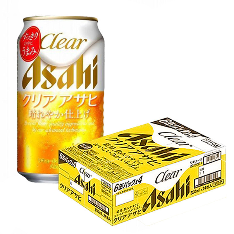 【定期便3回】【博多工場産】アサヒビール　クリアアサヒ350ml ６缶パック×4 ケース入り