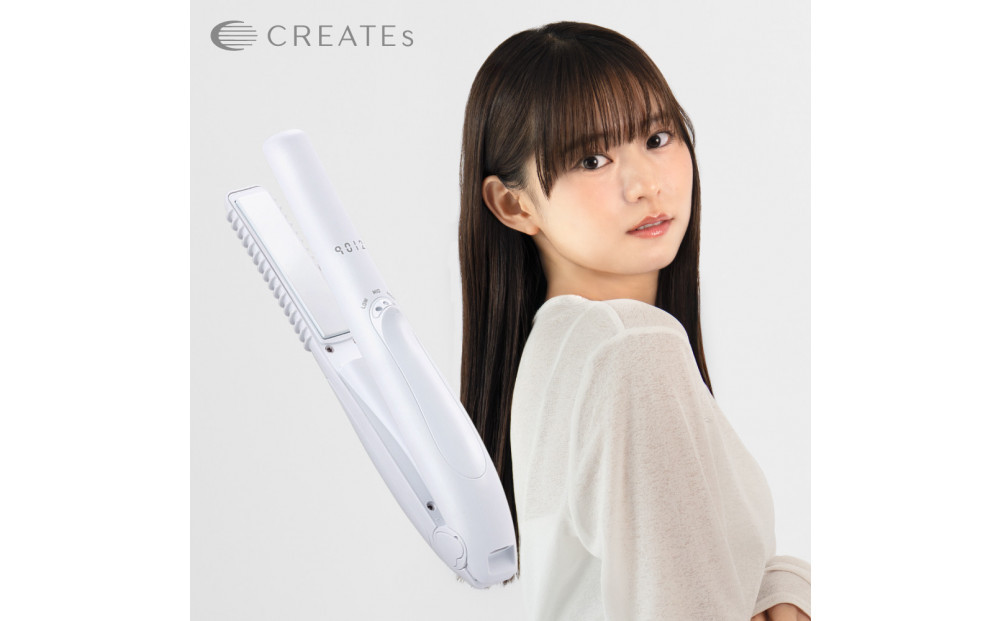 【福岡市】 クレイツ 9012 イオンコードレスストレートアイロン 15mm 140℃～180℃ 海外対応 USB充電式 CSP9012-G01W 【 美容家電 おすすめ 家電 】