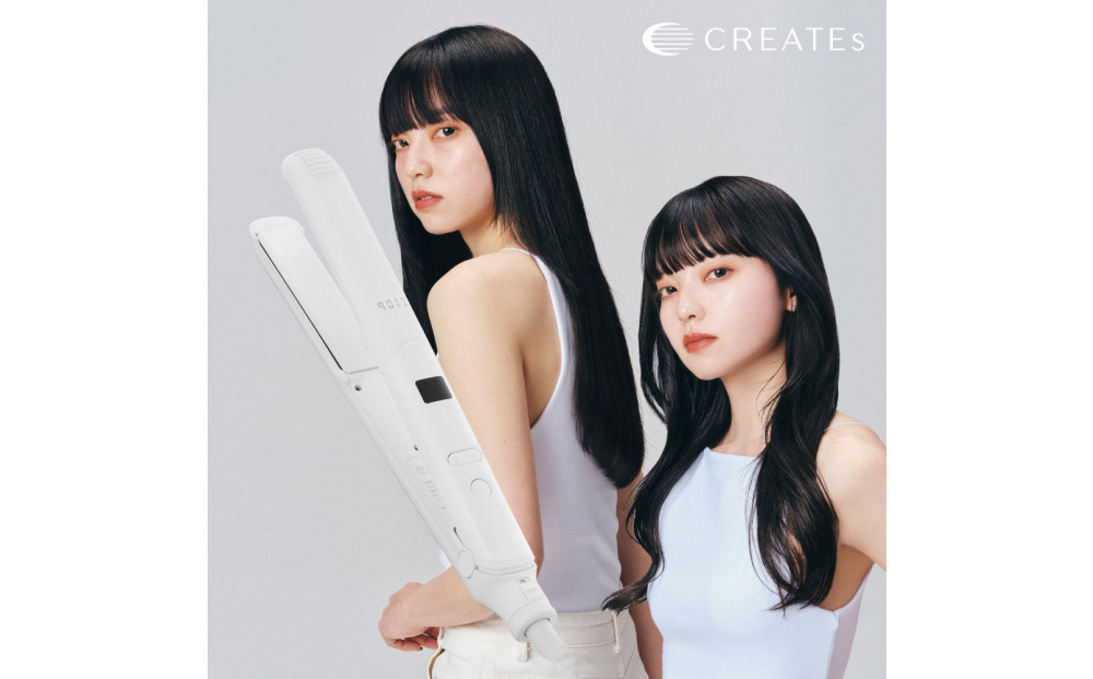 【福岡市】 クレイツ 9012 イオンストレートアイロン 120℃～200℃ 海外対応 交流(コード)式 ホワイト CS-G9012W 【 美容家電 おすすめ 家電 】