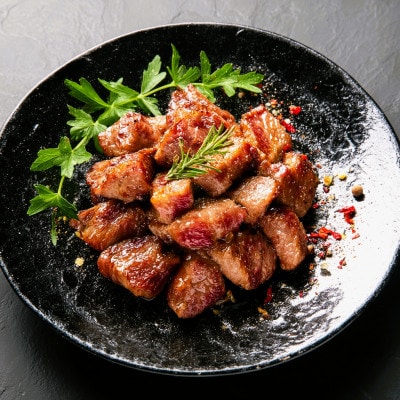 【A4〜A5】博多和牛サイコロステーキ　400g(大牟田市)【配送不可地域：離島】【1642262】