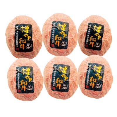 博多和牛生ハンバーグ150g×6パック　合計900g(大牟田市)【配送不可地域：離島】【1551843】