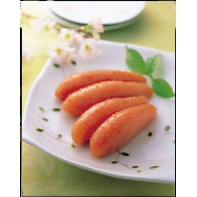 かねふく 【無着色】辛子明太子(一本物)1.6kg(400g×4箱) (大牟田市)【配送不可地域：離島】【1522103】