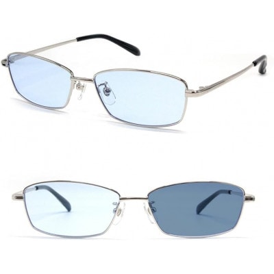 [ネオコントラスト]調光サングラス スクエアフレーム・シルバー　型番:S1034S-PHN【1597324】