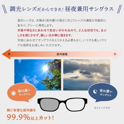 [ネオコントラスト]調光サングラス 柔軟樹脂フレーム・ブラック　型番:S1049K-PHN【1597594】