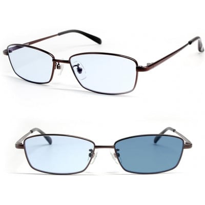 [ネオコントラスト]調光サングラス スクエアフレーム・ブラウン　型番:S1034B-PHN【1597641】