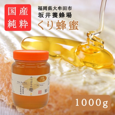 みつばちの雫　国産くり蜂蜜　1000g【1481078】