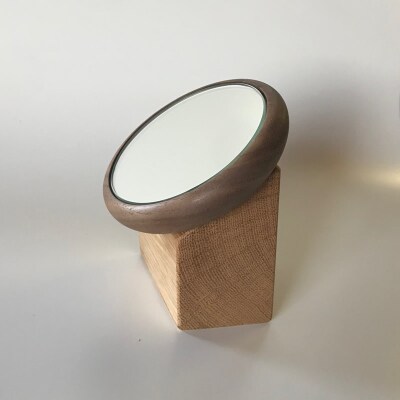 Face Mirror(木製フェイスミラー・ハンドミラー)(大牟田市)【配送不可地域：沖縄県】【1263694】