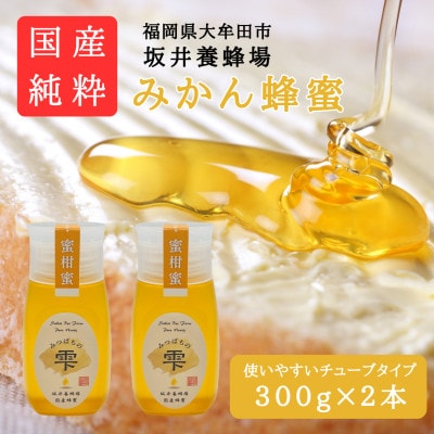 みつばちの雫　国産みかん蜂蜜　300g×2【1481076】