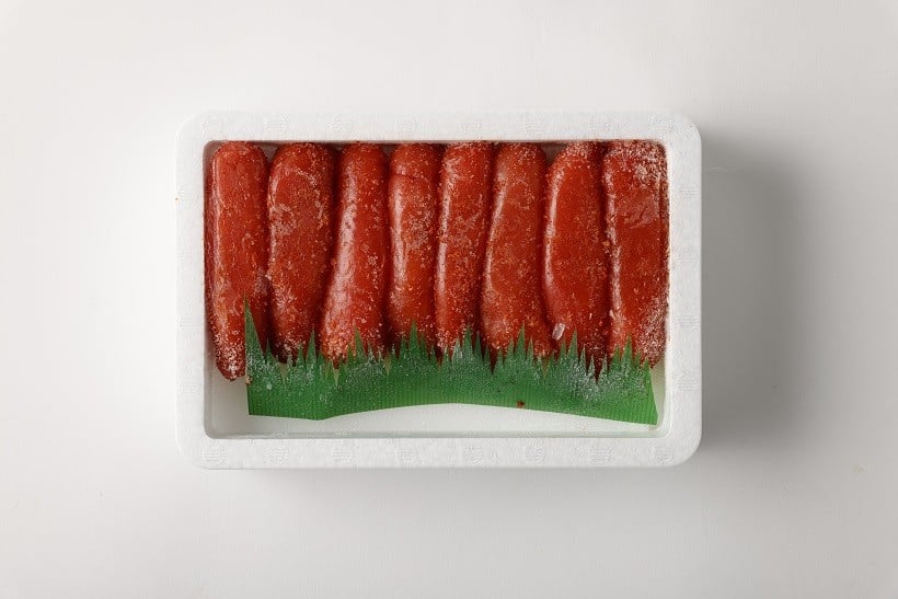 辛子明太子 上切子 400g（化粧箱入り） 【NM-40】 明太子 めんたいこ 辛子 明太 海鮮 魚介 魚卵 化粧箱入り 冷凍 福岡県 直方市