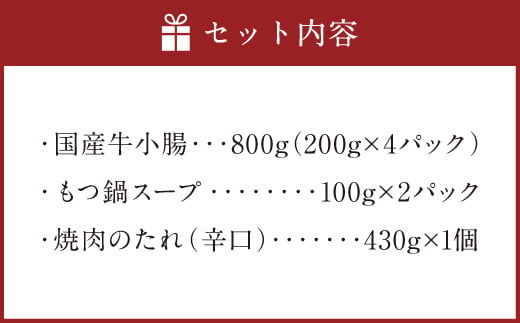  もつ鍋 & ホルモン焼き セット 3〜5人前 ホルモン 800g