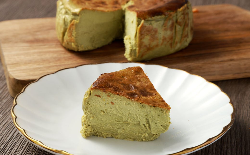グルテンフリー！ 抹茶 バスクチーズケーキ 12cm×1個 バスクチーズ チーズケーキ