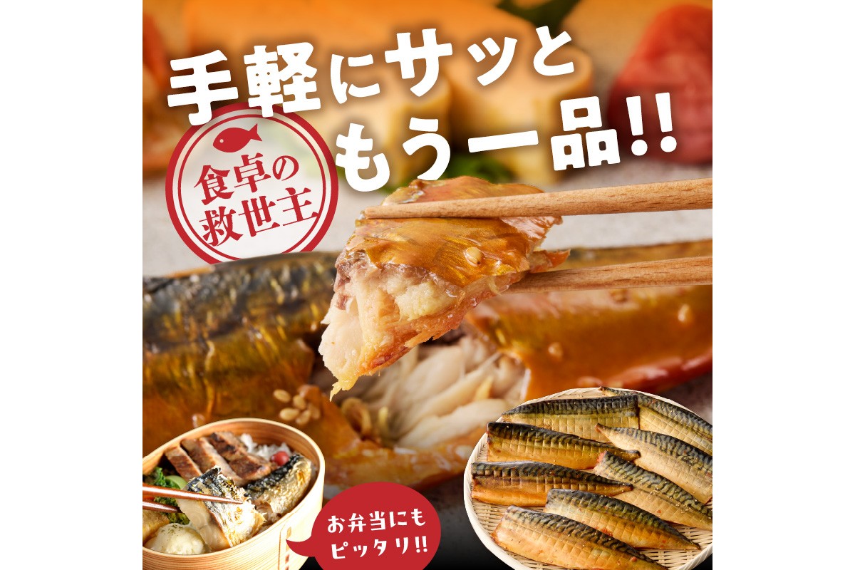 【H-011】骨取りさば40枚(さばみりん干し・塩さば昆布塩/各20枚)