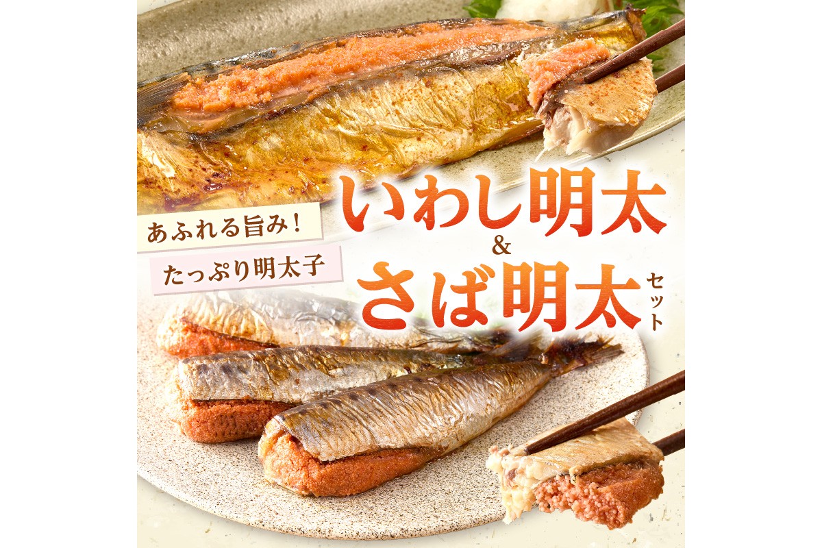 【B5-051】いわし明太&さば明太セット 12尾