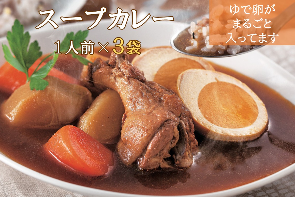 【A-853】具材たっぷりチキンスープカレー 3袋入り