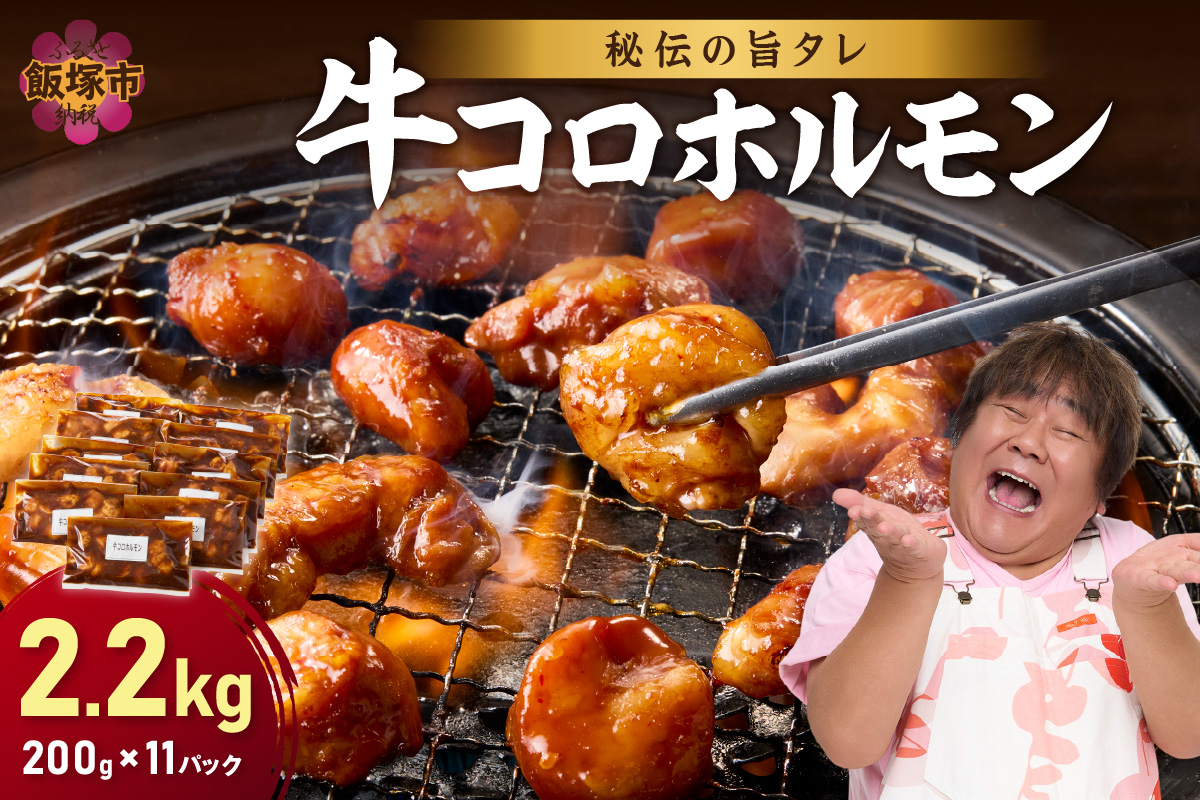 【A8-027】【秘伝の旨タレ】牛しろコロホルモン （200g×11パック）