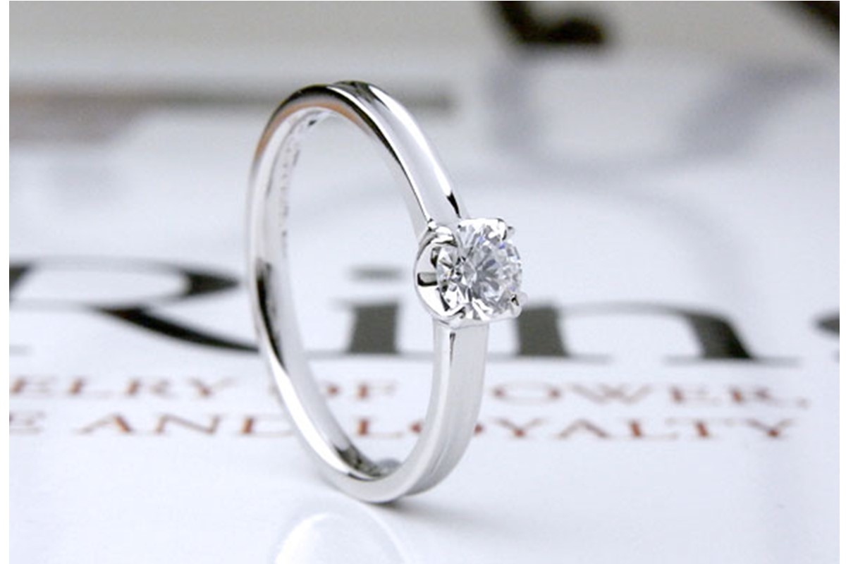 【K87-001】婚約指輪 フルール