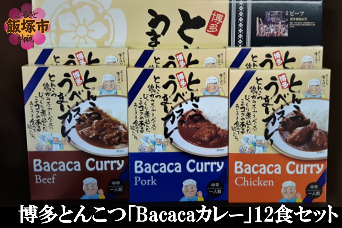 【C-124】博多とんこつ「Bacacaカレー」12食セット