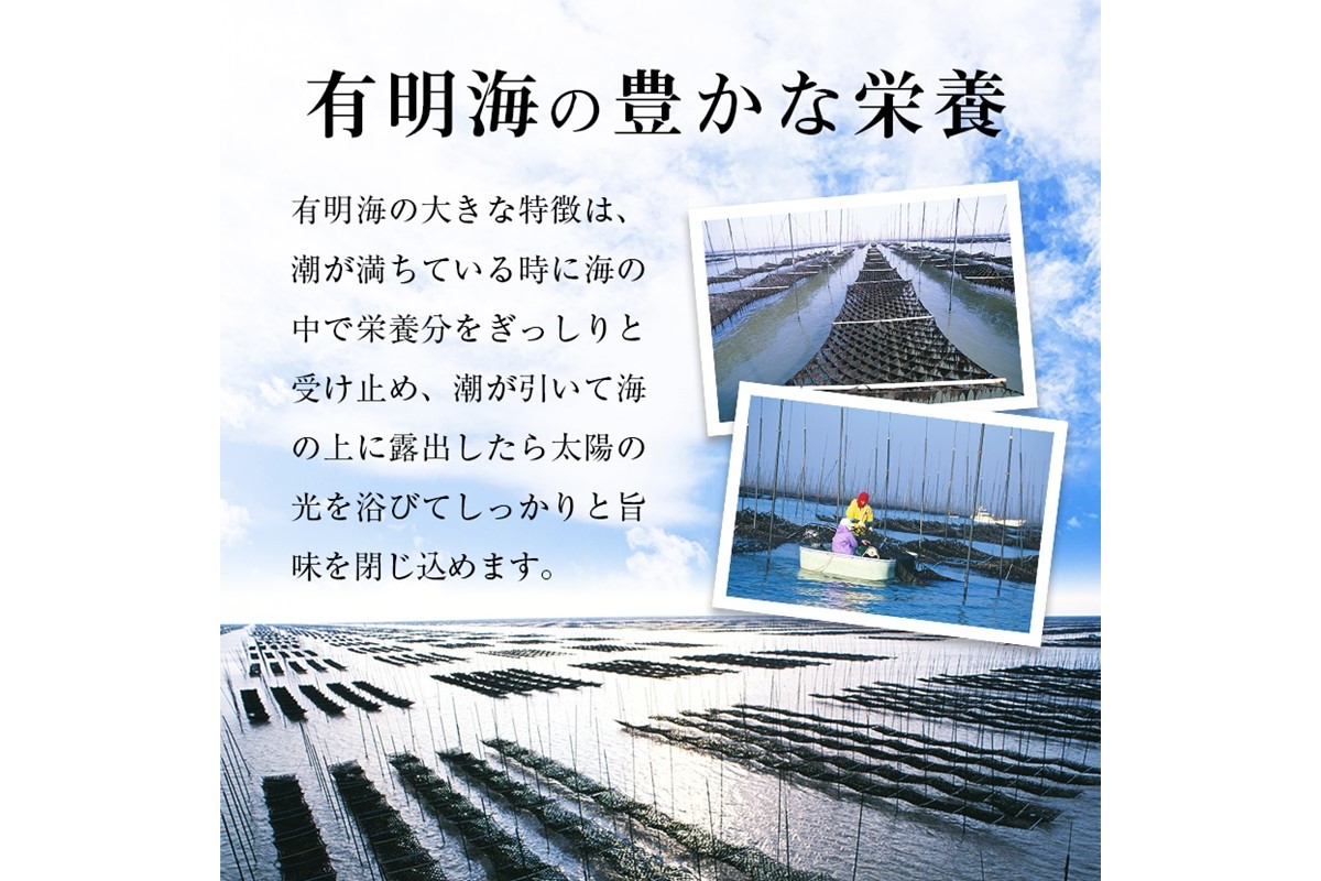 【G2-005】有明海産 味海苔 8切8枚×40袋 合計320枚【6カ月定期便】