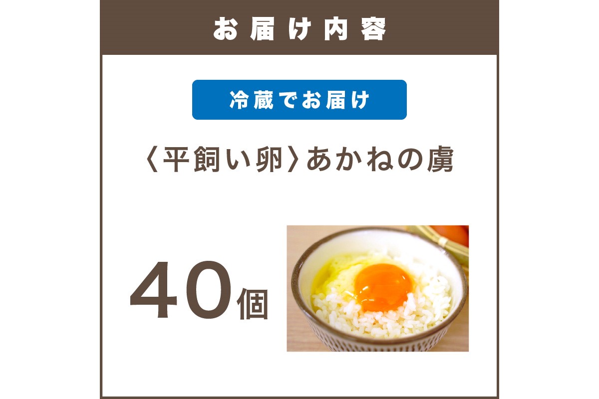 【B-174】〈平飼い卵〉あかねの虜（40個）