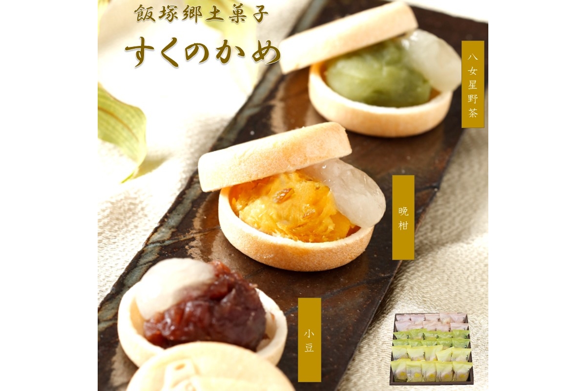 【A2-057】飯塚郷土菓子 『すくのかめ』 もなか30個入