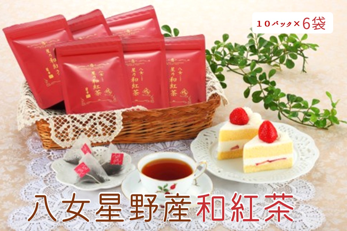 【A5-254】八女星野産和紅茶10P入×6袋