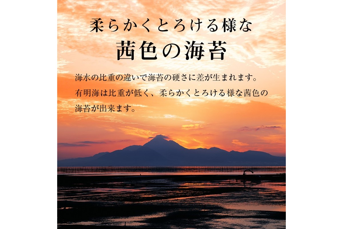 【C6-021】有明海産 味海苔 8切8枚×40袋 合計320枚【3カ月定期便】