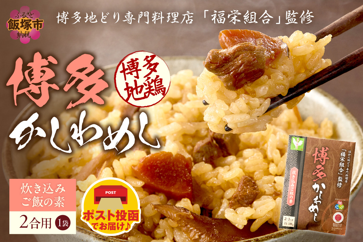 【Z3-049】＼ポスト投函／炊き込みご飯の素 博多かしわめし 2-3人前 (2合用 109g)