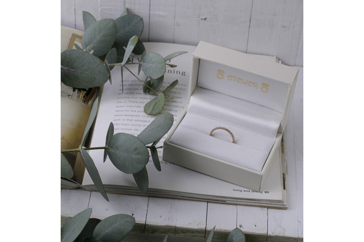 【M62-001】舞ピンクゴールド ダイヤモンド0.1ct