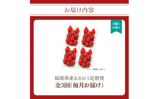 福岡県産あまおう 270g×４パック【３回定期便】　いちご グランデ 苺 イチゴ フルーツ 人気 果物 福岡県産