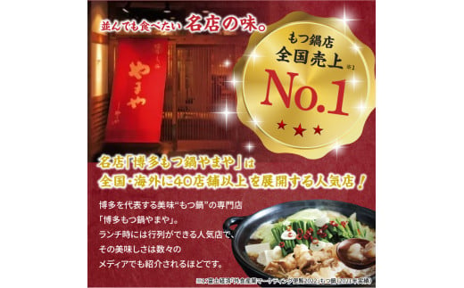 やまや 博多の味 もつ鍋 醤油味・味噌味セット(各2人前) 常温タイプ　計4人前 しょうゆ味 みそ味 鍋セット 博多もつ鍋 ホルモン