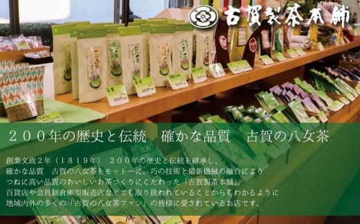 古賀製茶本舗　奥八女新茶　さえみどり煎茶１００ｇ【2024年5月以降発送】 【メール便】