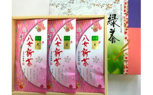 【新茶】【ギフト用】【お茶の光玉園】新茶　旬の煎茶光100g×3本セット【2024年5月発送開始】