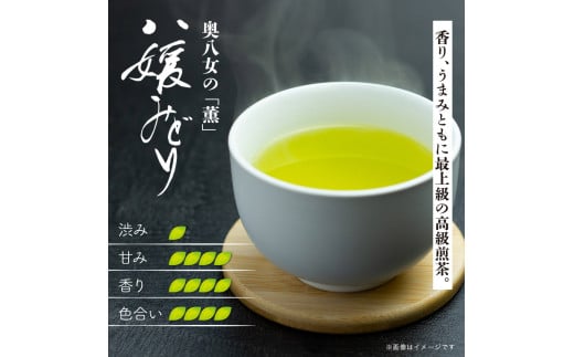 【お試し】高級茶・八女茶の老舗　古賀製茶本舗　奥八女の「薫」八媛みどり　煎茶　100g【メール便】