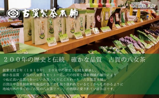 創業200年の老舗・古賀製茶本舗 【店長おまかせ】いろんな八女茶１kg