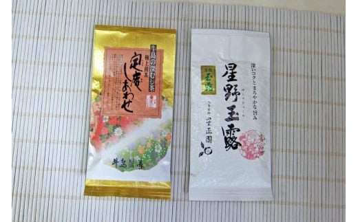 【八女茶飲みくらべ】緑茶を楽しむ特選 玉露100gと特選 煎茶100g（各1袋）