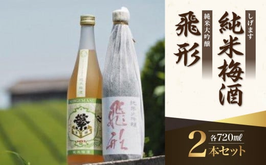 ＜純米大吟醸＞飛形＜しげます＞純米梅酒 720mlセット