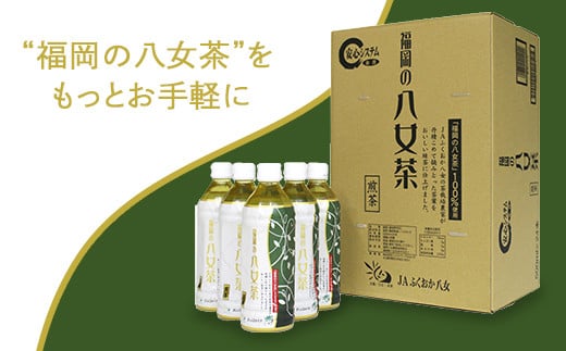 【産地直送】福岡の八女茶 煎茶ペットボトル（500ml×24本）