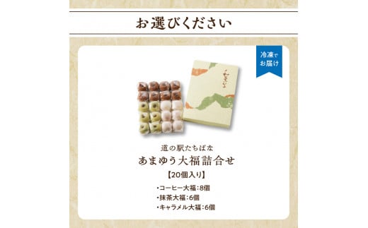 ＜道の駅たちばなオリジナル＞あまゆう大福詰合せ２０個入り